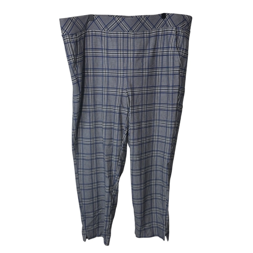 Torrid Plaid Ankle Crop Ponte Knit Pull On Pants High Rise Size 3x